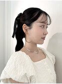 【ヘアセット】タイト×こだわりの顔まわり