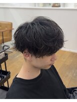 シルク 大宮(SilQ) 緩めワンカールシャドウパーマ/メンズ/men's/メンズサロン/眉毛