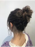 ゆるふわラフお団子アレンジ