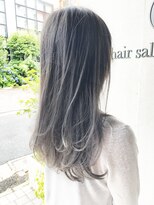 ヘアサロン ガリカ 表参道(hair salon Gallica) 『毛束感×シルキーグレー』　重めふわふわ　セミロング