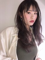 ヌイ 横浜(nui)&nbsp;モーヴブラウン_ブランジュネイビーカラーダブルバング