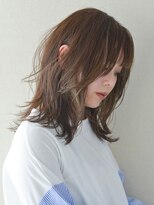 くびれヘア/ハイライトカラー/アプリコットオレンジ/美髪/927