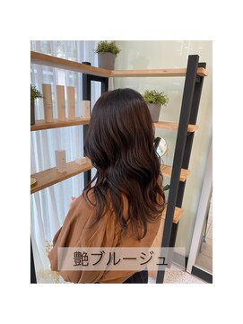 ジーナ 福岡千早(Zina) 【Zina】艶ブルージュ/くすみカラー/20代30代40代