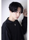 韓国マッシュ風サイドパートorセンターパートニュアンスマッシュ