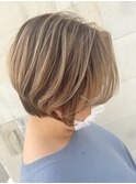 大人美人丸みショート