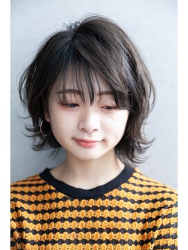 バブー バイ ビューティービースト アカデミー 熊本店(ba-boo) グレージュ外ハネボ ブ