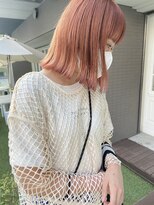 ケイリー(KAYLEE)&nbsp;【KAYLEE STYLE】ピンクオレンジボブ