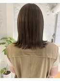 【松本咲花】外ハネ切りっぱなしボブ　チョコレートブラウン