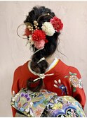 成人式、振袖ヘアセット