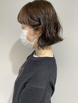 コフィー バイ メルト 吉祥寺(cofy by melt)&nbsp;【三ツ井純】大人かわいいボブパーマ ほつれカール 耳かけ外はね