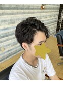 スパイラルパーマ　アップバングパーマ