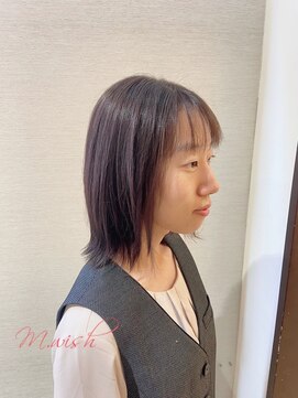エムウィッシュ(M Wish) 外はねミディ/くびれカット/愛され清楚ヘア/抜けこなれ感