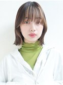 [Inity]外ハネボブ×グレージュ[髪質改善/心斎橋/ダメージレス]