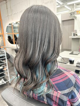 エイト 立川店(EIGHT) ☆インナーカラー×ターコイズブルー☆