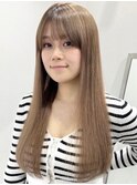 グレージュエクステ［新宿駅/切りっぱなしボブ/エアリーロング］