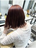 ストレート切りっぱなしボブ　【銀座】福田