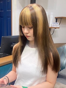 ロア 福岡天神本店(LORE) ダブルカラーベージュカラーケアブリーチカラーハイトーンカラー