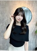 大人可愛く韓国風レイヤー /顔まわりカット/髪質改善