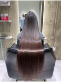 つや感綺麗なロングストレート 髪質改善/再生/縮毛矯正/トリ
