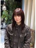 シャギーカットでone point！大人気レッドカラー