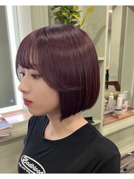 ジーエヌエム ゴニアンドムジン(G.N.M GUNHEE&MUJIN) タンバルモリ/韓国カット/韓国ヘア/韓国スタイル/グレープカラー