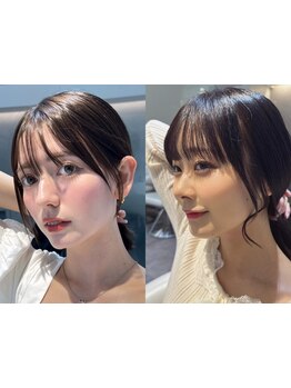 "絶対に可愛い前髪カット"前髪や顔周りでトレンド感ヘアを叶え、納得いくstyleをご提案♪[原宿／表参道L]