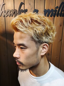 サンフラット(Sun Flat) パーマ×メンズカット