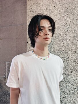 メゾンアクア 表参道(Maison ACQUA) =ニュートラルヘア/メンズボブ／MEN’S HAIR/ブルーブラック