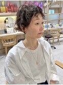 大人オシャレ◎癖毛風ショートパーマ
