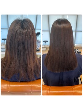 スープル オザキヤマ(SOUPLE.ozakiyama) 【髪質改善x縮毛矯正】SILKストレート