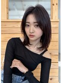 鎖骨ミディアム×レイヤーカット