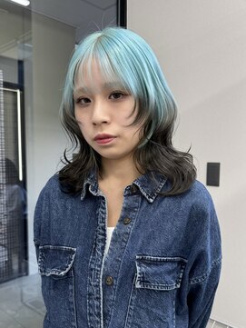 ゴートゥデイ 福岡大名Bellus店(GO TODAY) エンドカラー/水色カラー/グラデーションカラー/毛先カラー