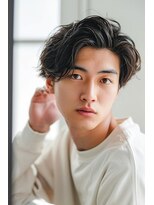 クオーレ(CUORE) かき上げ/センターパート/フェザーパーマ【深井】