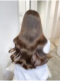 ・大人ガーリーダークアッシュ似合わせカットミディアムレイヤー