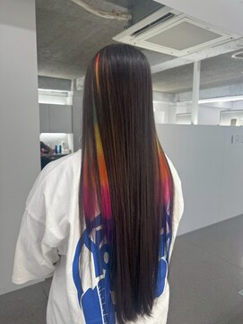 イロウ 山口どうもん店(IROW) ダブルカラー/インナーカラー/カラフル/ユニコーン