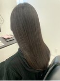 潤艶ルミトリートメント　ダークブラウン　ワンレン