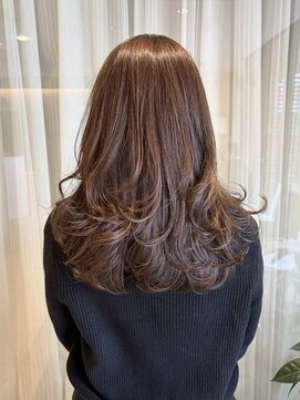 アミリアバイザザ(amiliea by ZA/ZA) ナチュラルな白髪ぼかしハイライトカラー