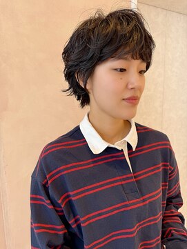 オン キャナルシティ博多前店(on) 【晴音】ショートウルフ/ショートパーマ/20代