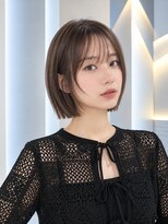フォト 新宿三丁目(foto)&nbsp;地毛風縮毛矯正韓国風顔まわりレイヤー小顔ボブ切りっぱなしボブ