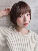 [The C ] 丸みショート 耳掛け 前髪あり