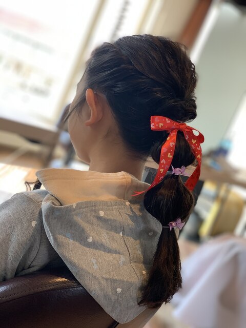 キッズヘアアレンジ