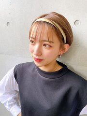 【西葛西＆-HAIR】カチューシャマッシュショート