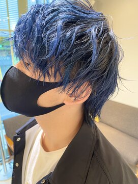 ネオリーブアイム 横浜西口店(Neolive aim) 横浜★派手青髪ウルフ!!ちょうどウザイウザバンク