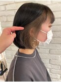蒲生 優 【丸みボブ×インナーカラー】