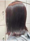 ボブイルミナカラー前髪眉毛カット髪質改善オージュア渡辺りん