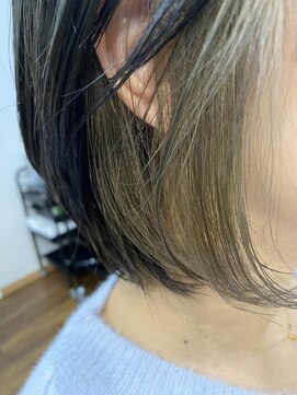 グレイスヘアーラン(grace hair Lan) *イヤリングカラーオリーブ*