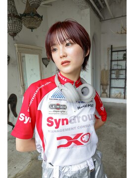 トレンチ(TRENCH) 《おつじ》カラー ブリーチ無し ショートカット マッシュ