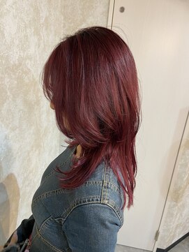 ヴェチカ 京橋店(Vechika) ミディアム/レイヤー/ワインレッド