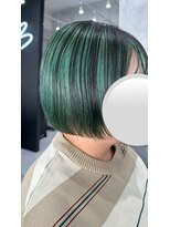 シーエスメイド バイ シャチュー 大須店(CS made by SHACHU)&nbsp;アンブレラカラー/グリーンカラー/ボブ