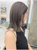 長めボブ×透明感カラー（20代/30代/ベージュ/グレージュ）C29